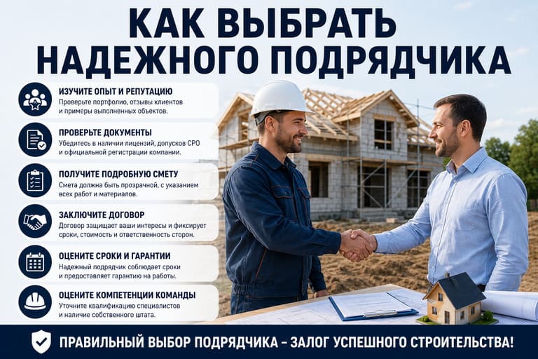 Как выбрать надежного подрядчика